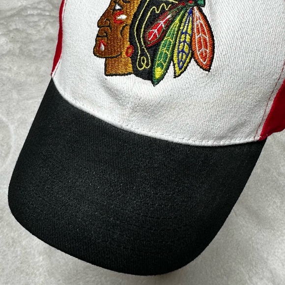 Chicago Blackhaws NHL Embroidered Logo Adjustable Cap by Kick 10 Pro Gear Red OS - Picture 3 of 12